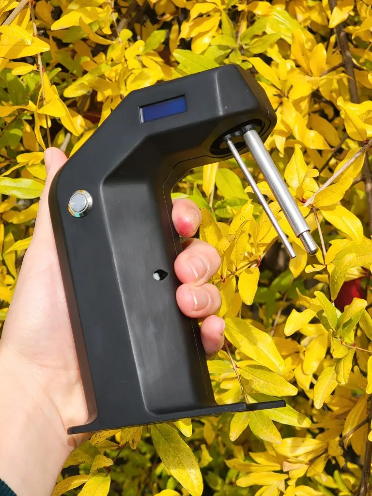 RC Alcohol Detector held in hand